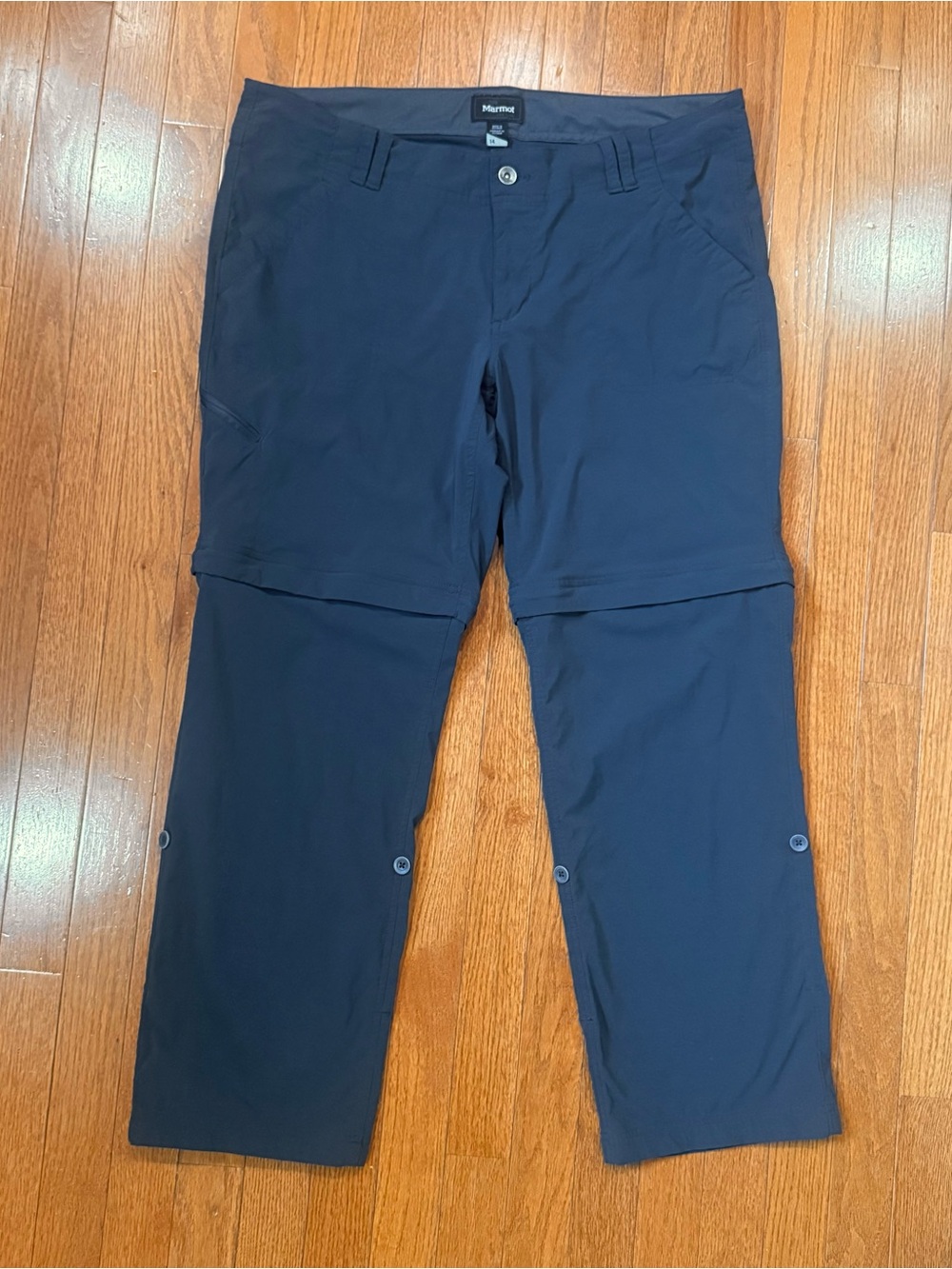 Marmot Womens 14 XXL Lobos Convertible Hiking Pants Zip Off Cargo Roll Up Shorts